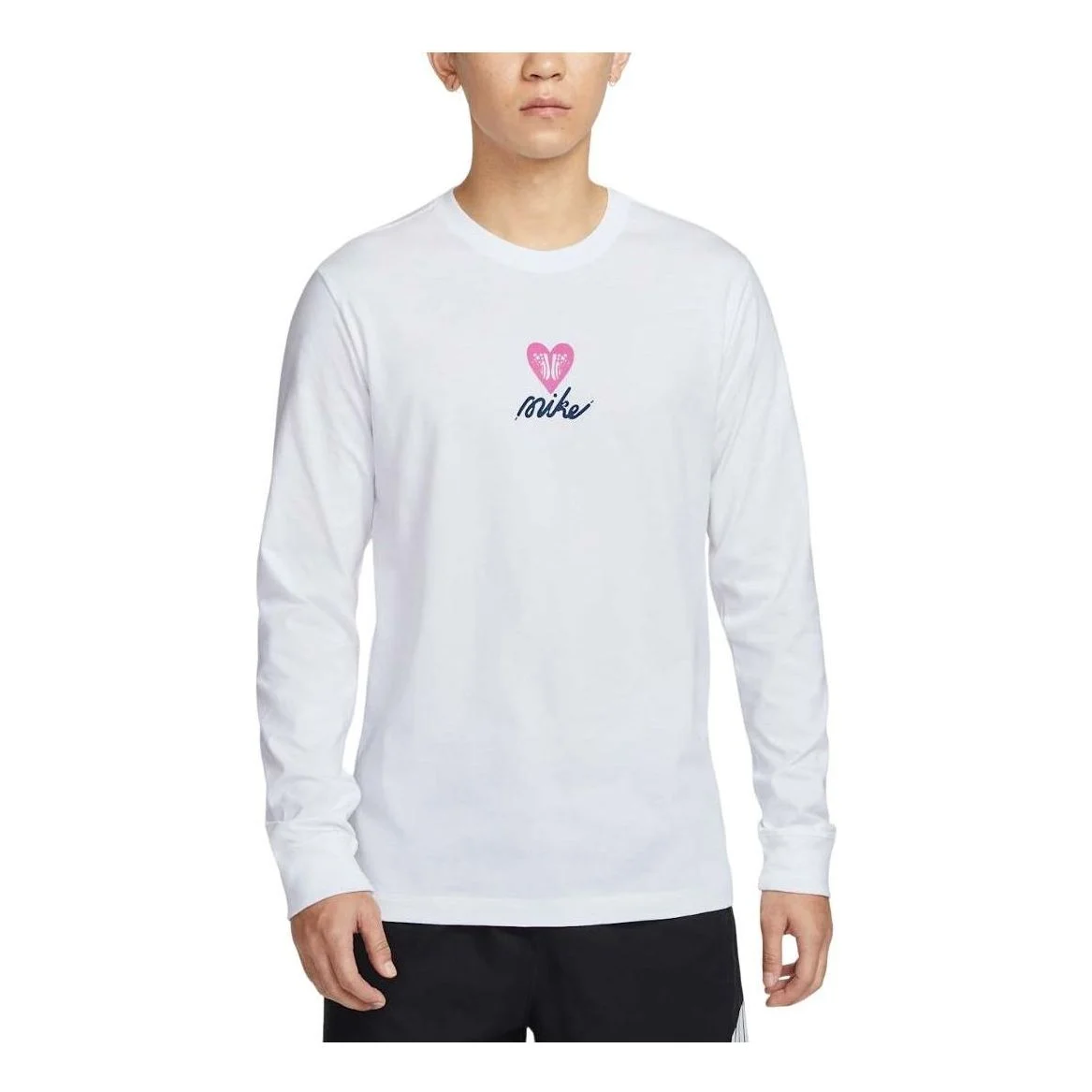 Nike Sportswear Long Sleeved T-shirt Asia Sizing 'Valentine's Day' HV9808-100 - 1