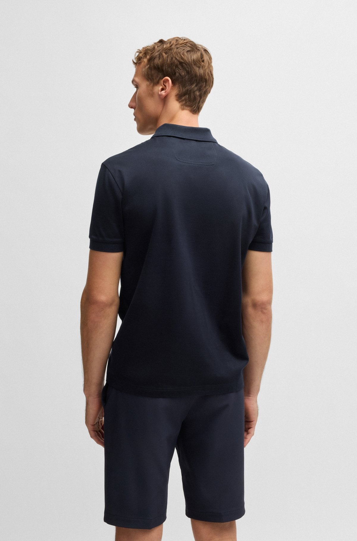 STRUCTURED-COTTON POLO SHIRT WITH ZIP NECK - 5