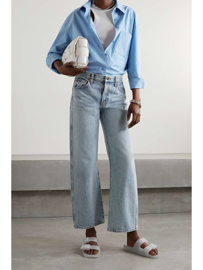 The Frankie Shop Lui organic cotton-poplin shirt outlook