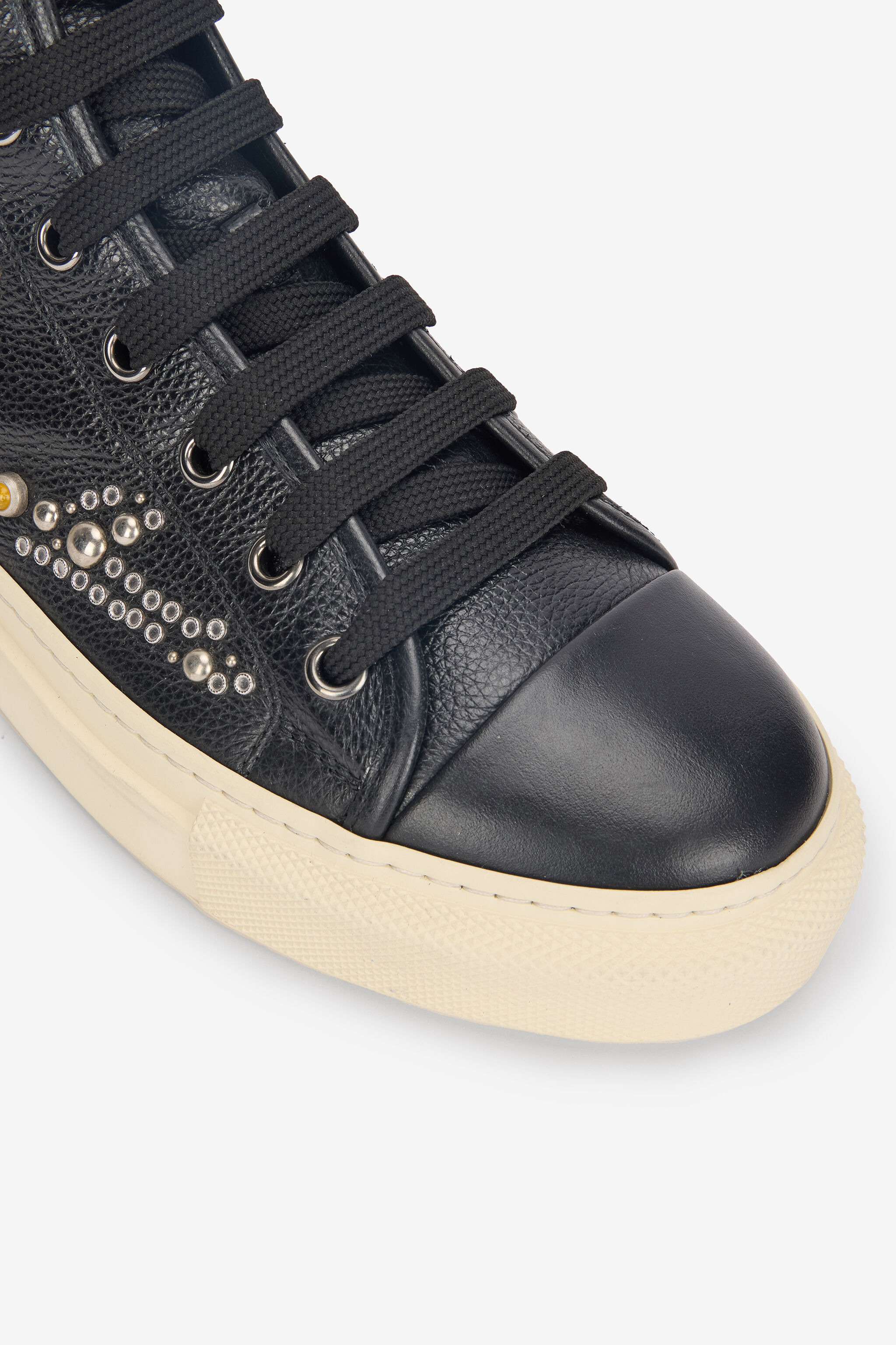 High-Top Sneakers With Studs And Stones - 5