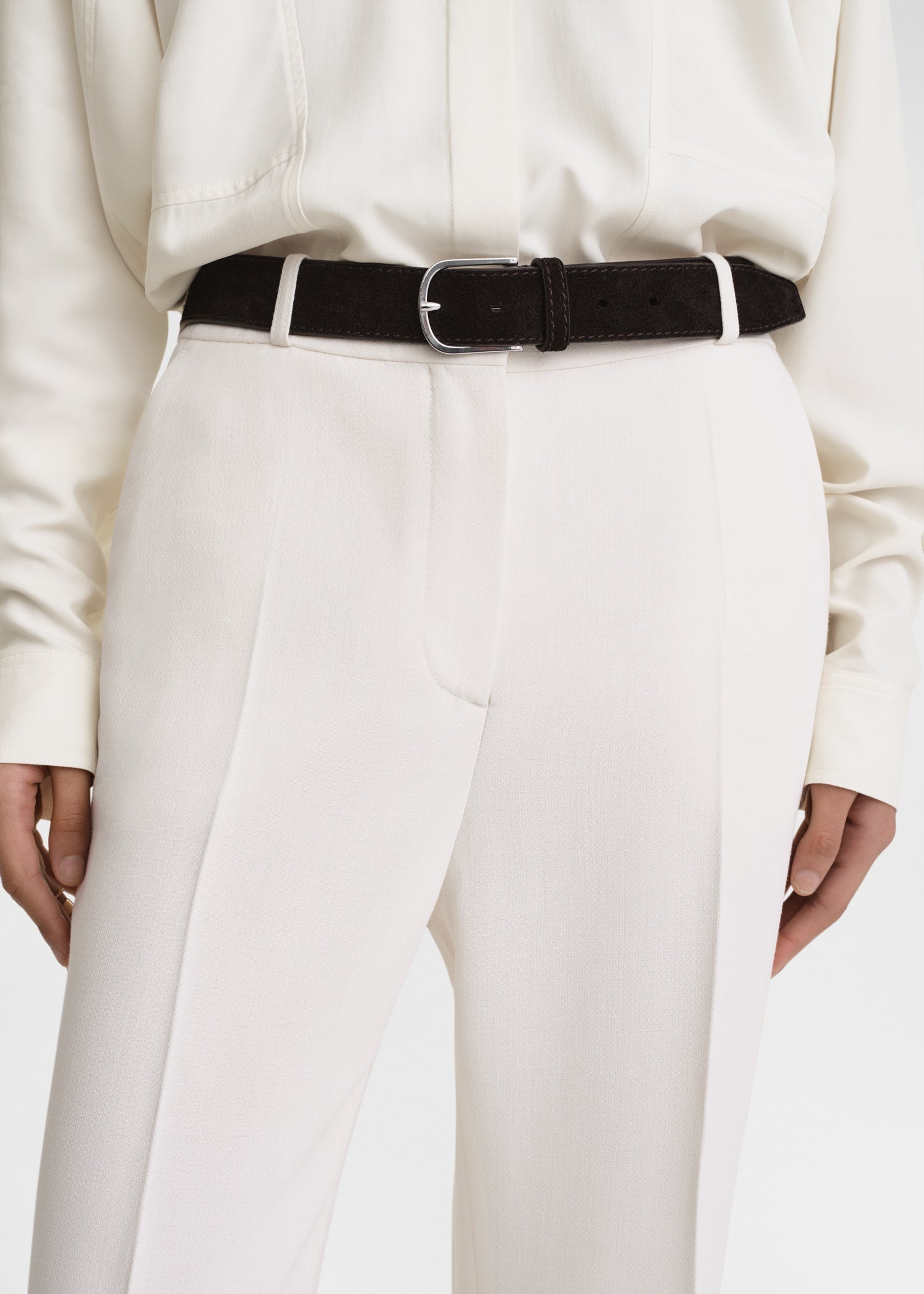 Wide trouser belt espresso - 2