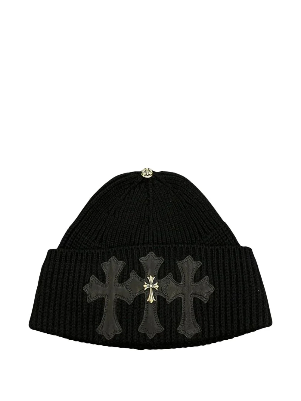 Triple Cross cashmere beanie hat - 1