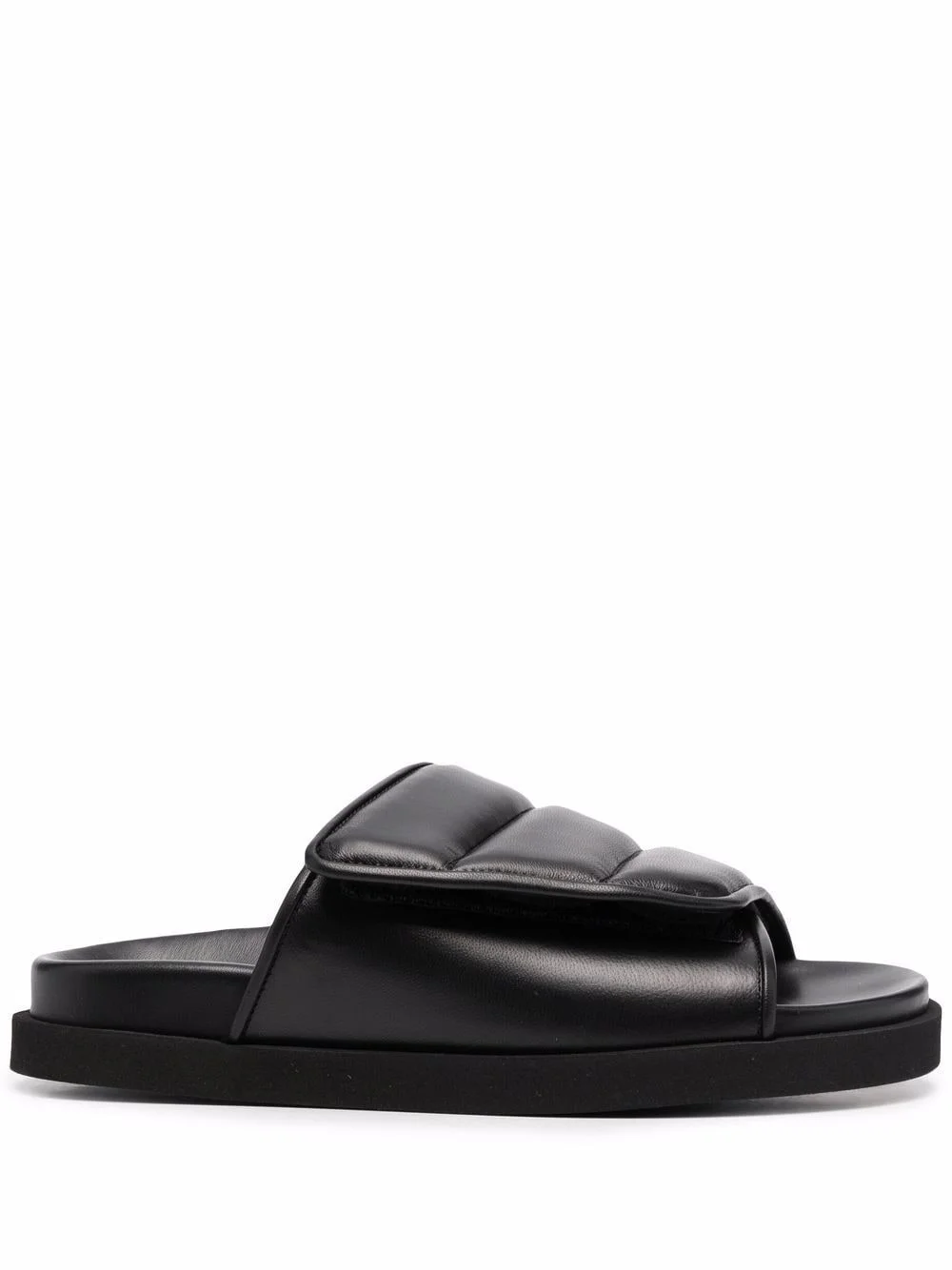 padded-strap open-toe slides - 1