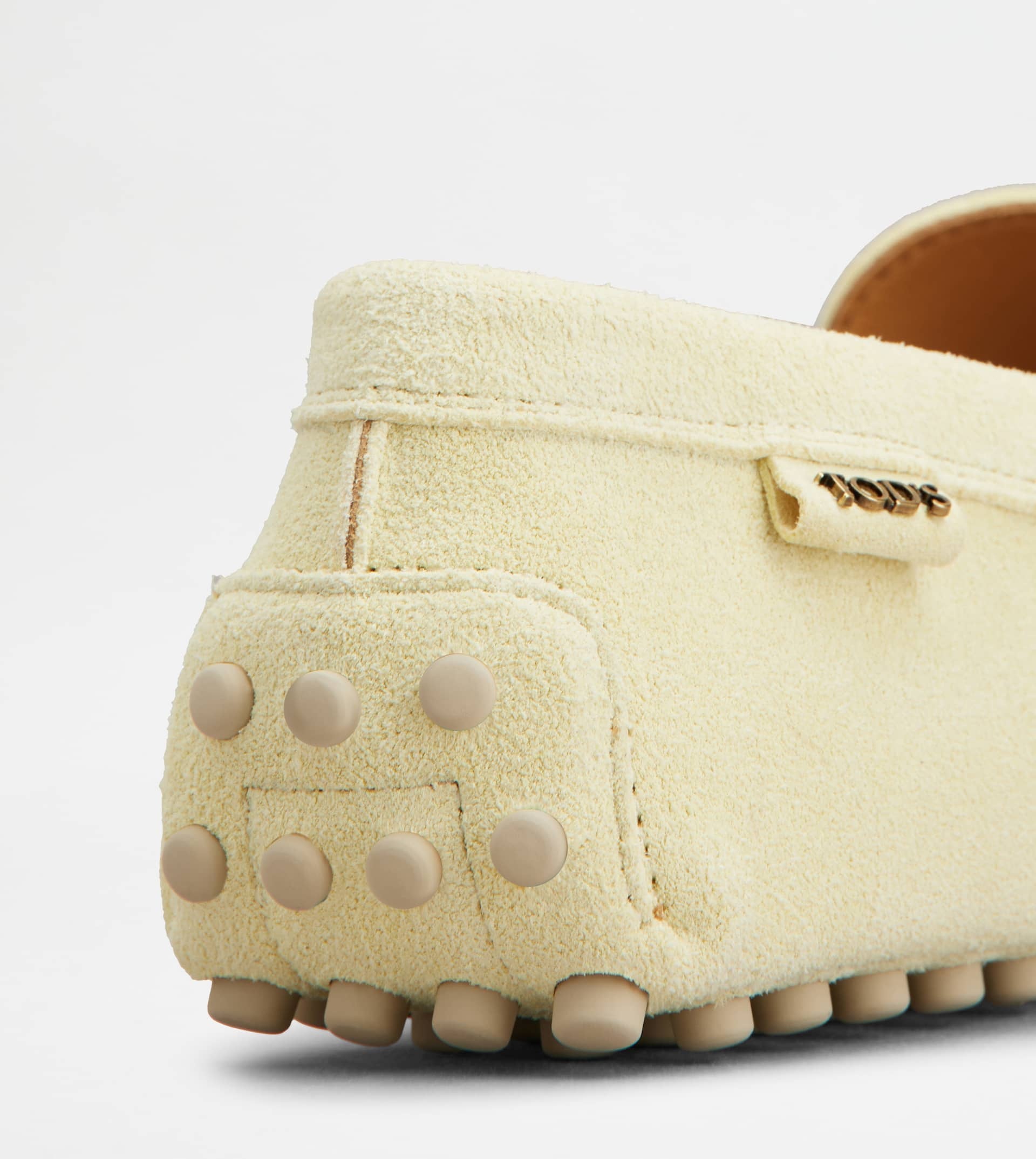 GOMMINO DRIVING SHOES IN SUEDE - YELLOW - 5