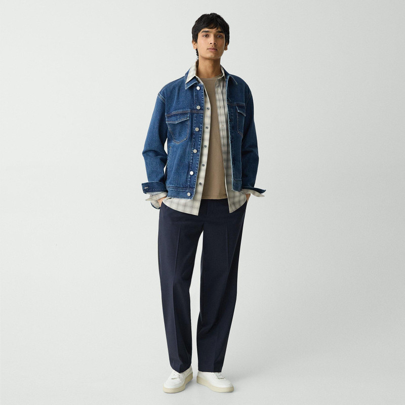 Theory City Trucker Jacket in Stretch Denim outlook