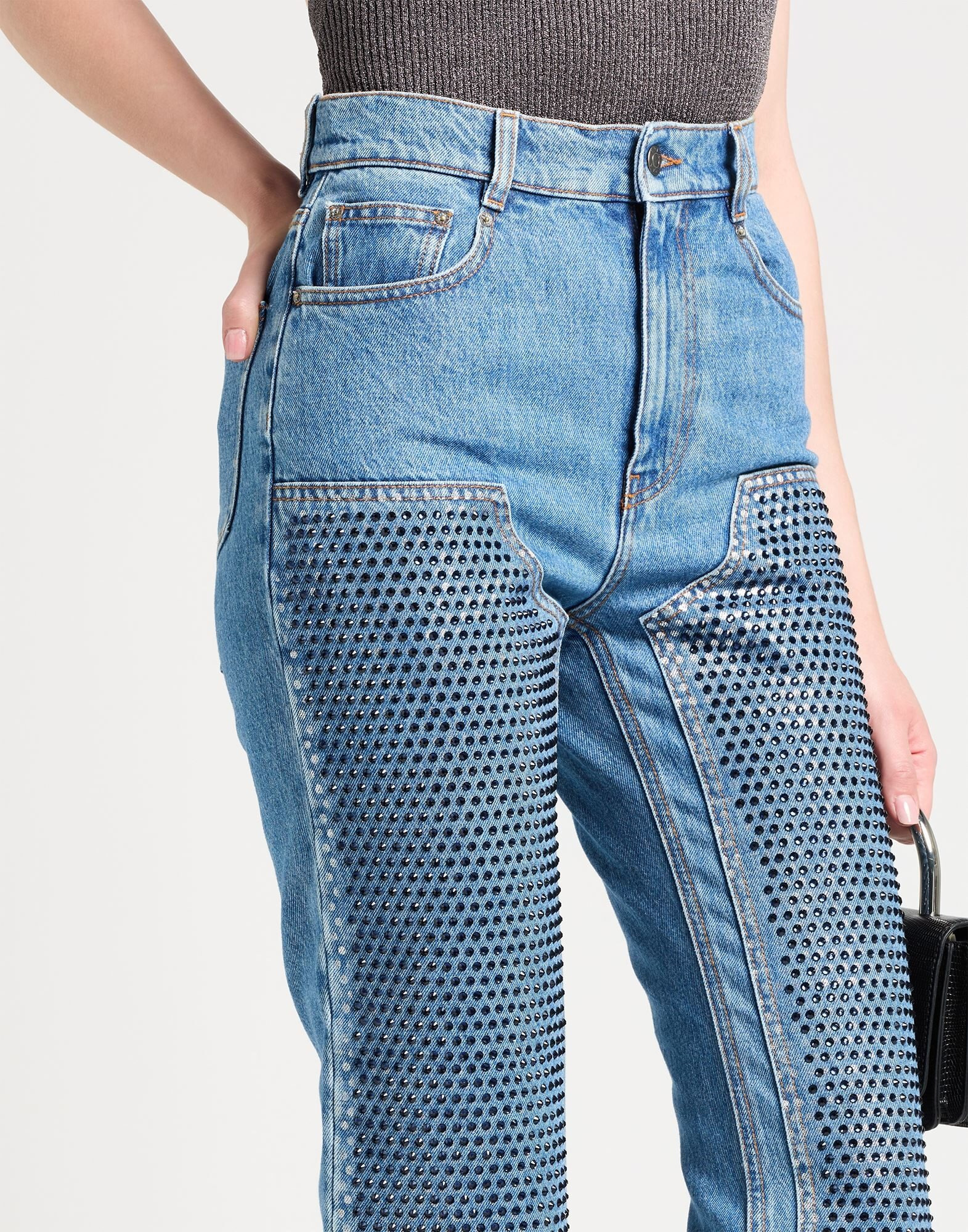 Blue Women's Denim Pants - 4