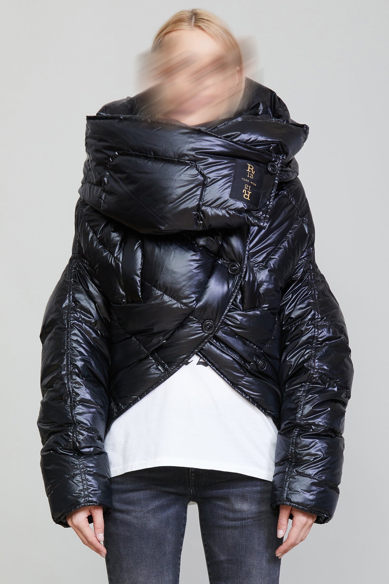 UPSIDE-DOWN COAT - BLACK - 4