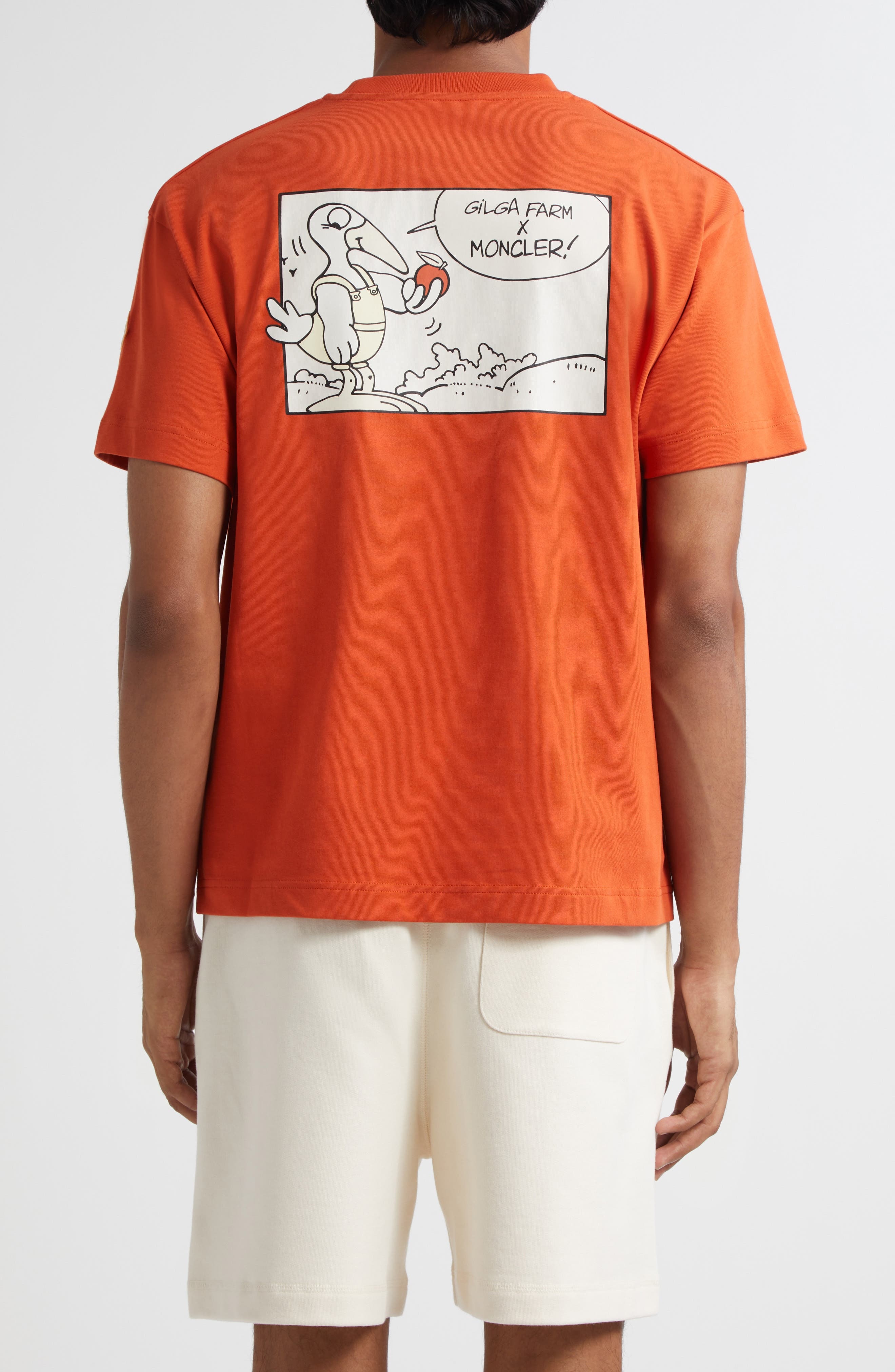 Moncler x Gilga Farm by Donald Glover Logo Patch T-Shirt in Orange at Nordstrom - 2
