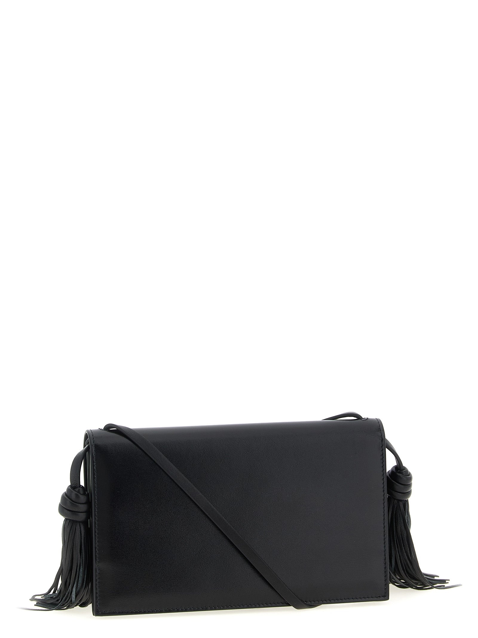 Tassel Crossbody Bags Black - 2