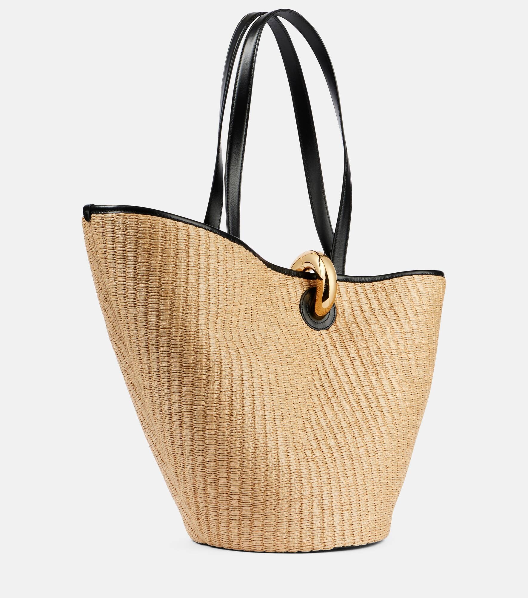 Bambola raffia-effect basket bag - 4