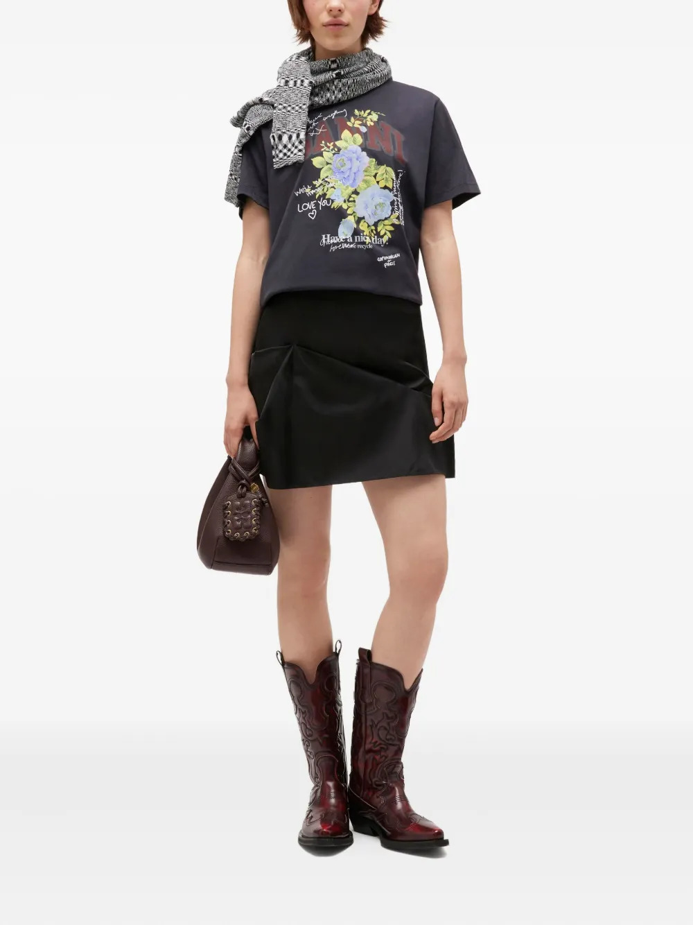 Basic Cotton Jersey Rose T-Shirt - 2