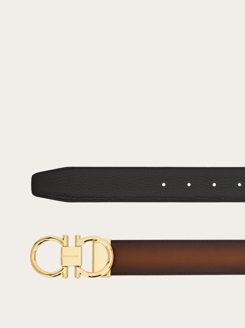 FERRAGAMO Reversible and adjustable Gancini belt outlook