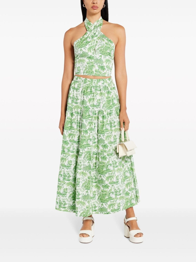 STAUD Kai graphic-print tank top outlook