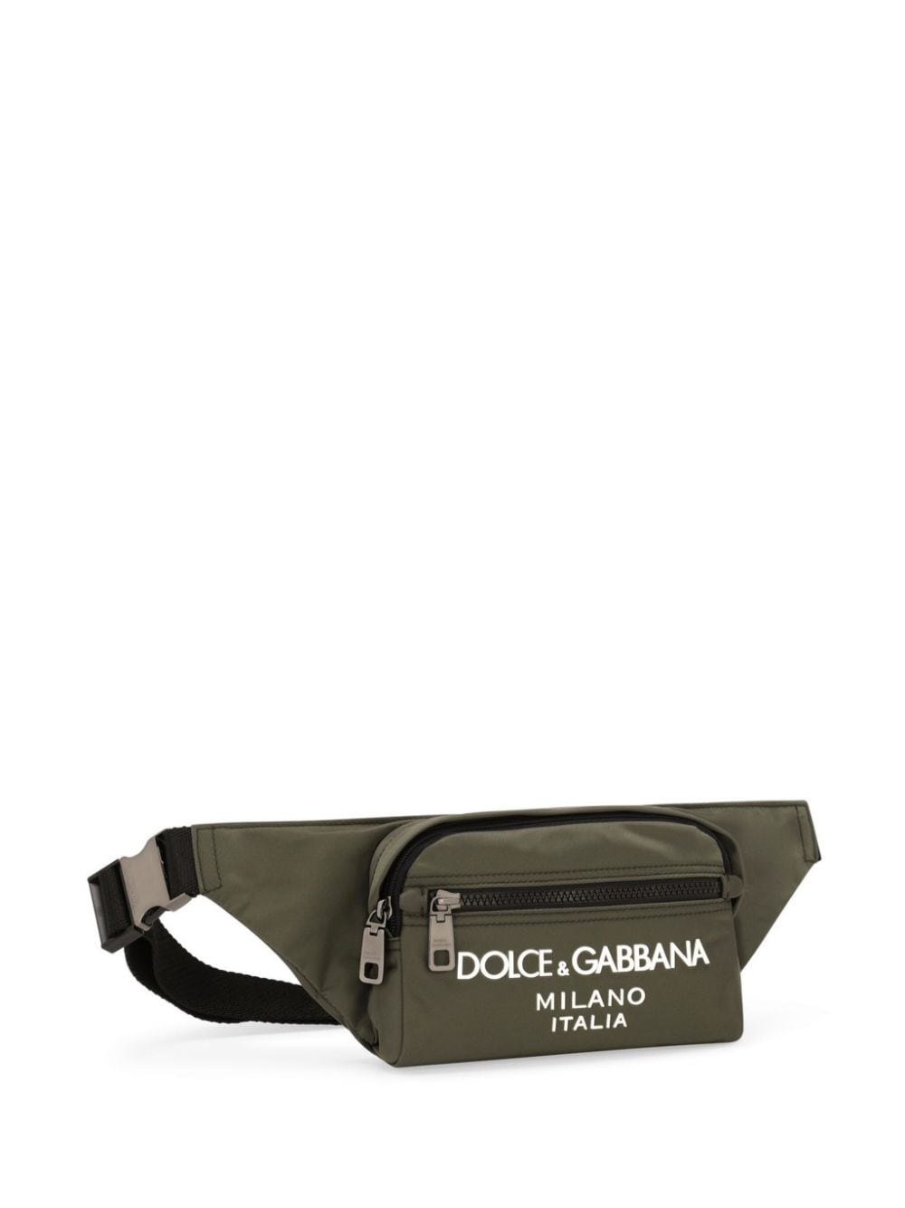 logo-print zip-fastening belt bag - 4