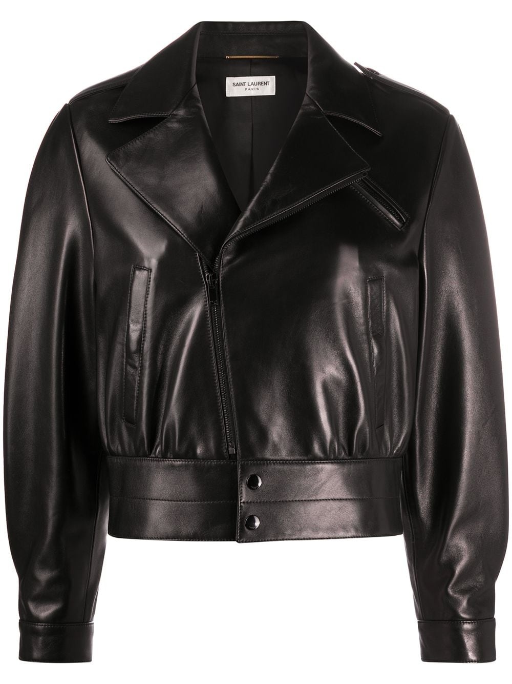 leather biker jacket - 1