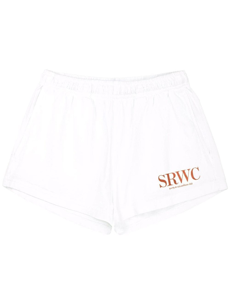 logo-print cotton shorts 1