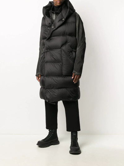 Rick Owens hooded padded gilet outlook