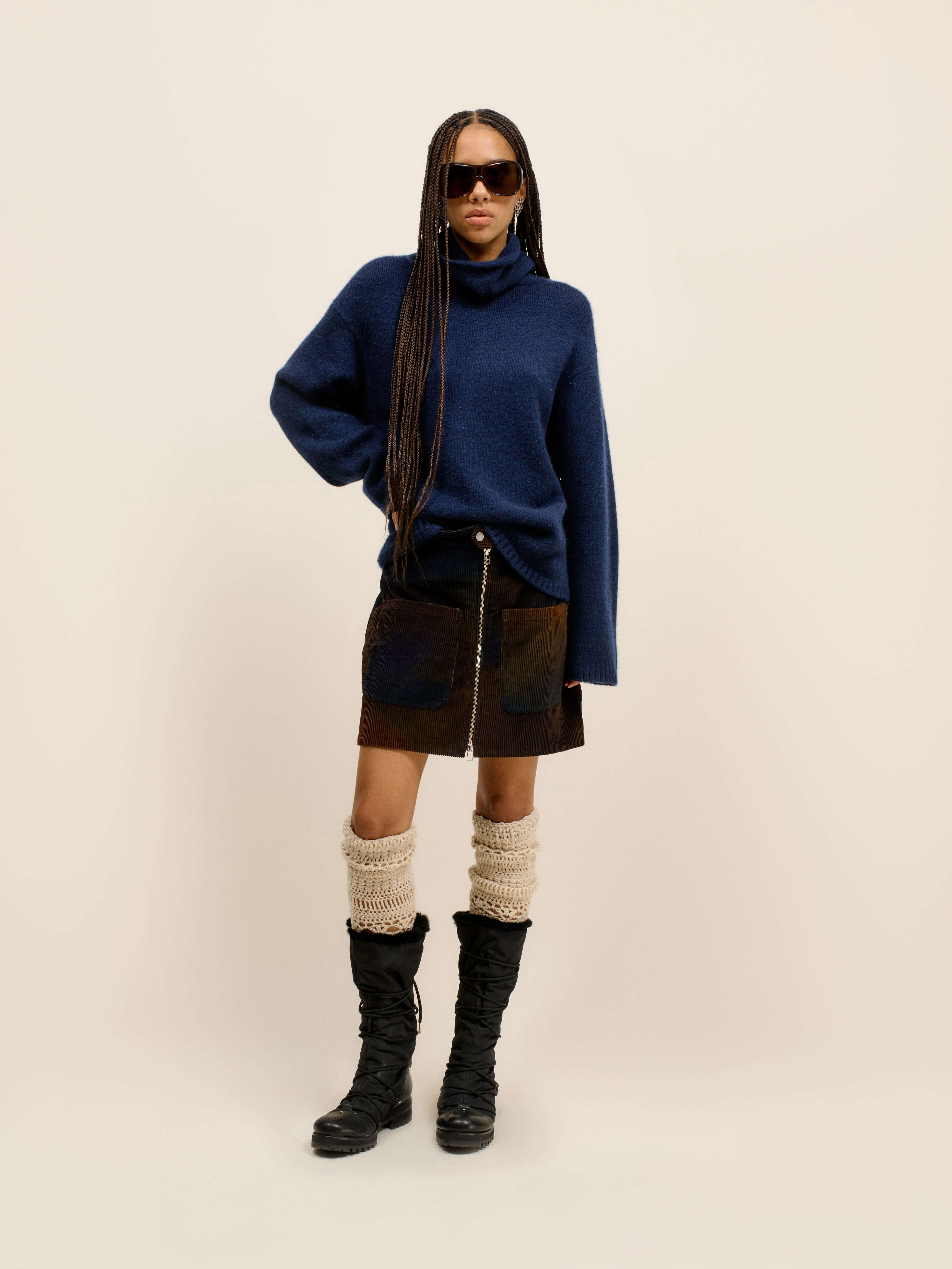 WOMEN'S SLOUCHY TURTLENECK - 2