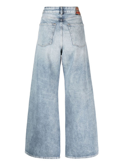 Diesel high-rise wide-leg jeans outlook