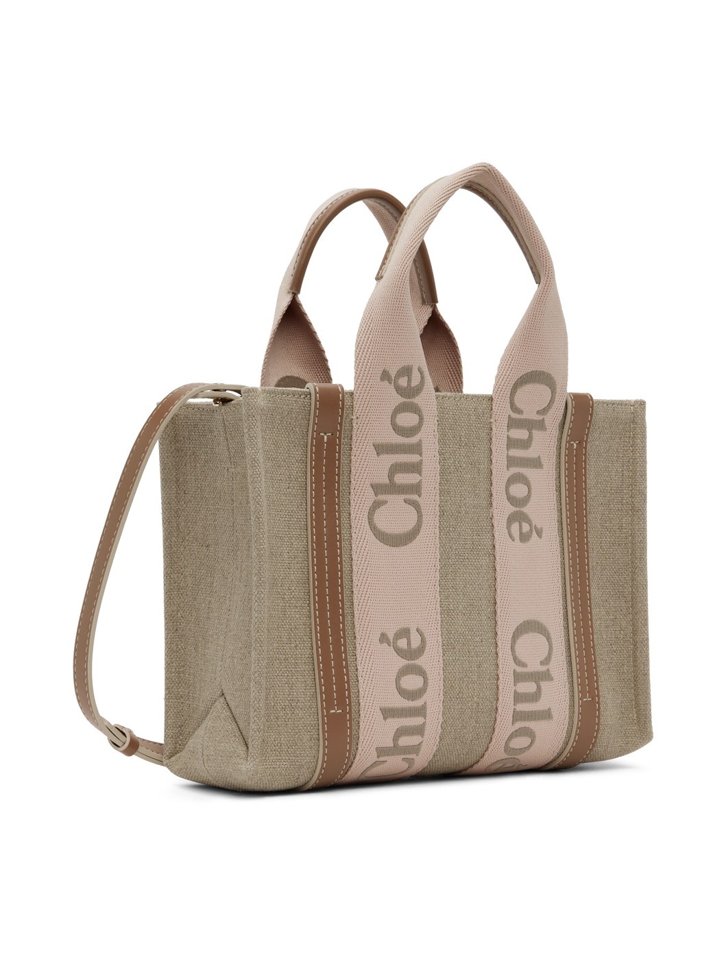 Beige Small Woody Tote - 2