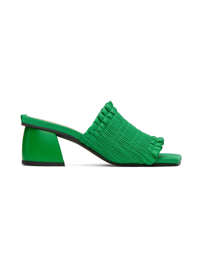 Green Smock Mules 1