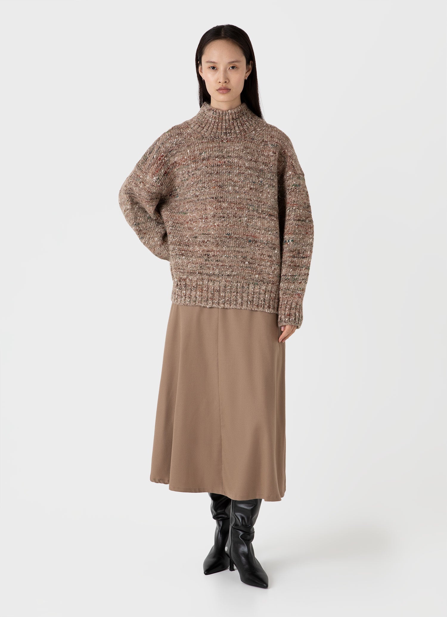 Oversized Textured Jumper - 2