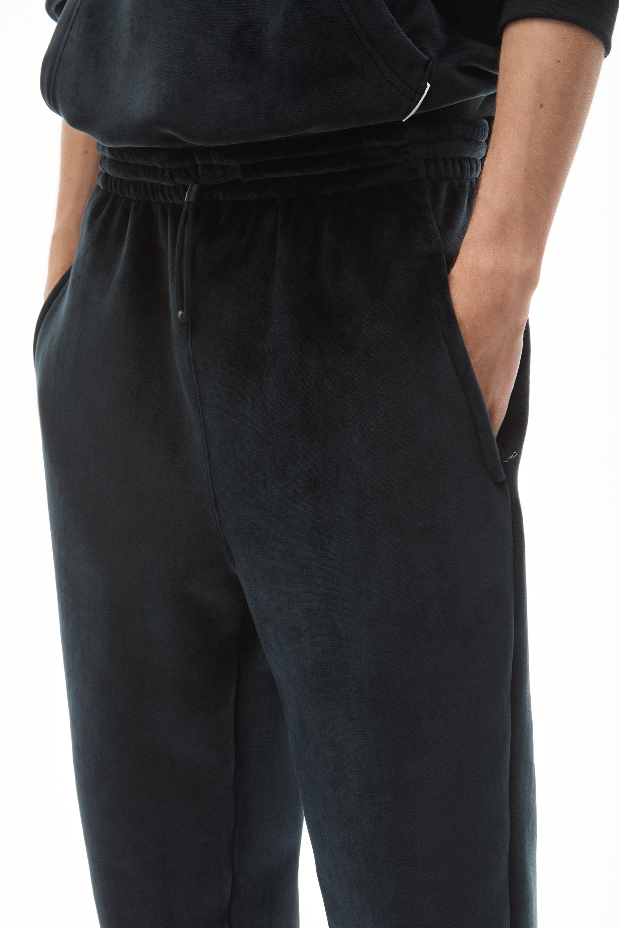 SWEATPANT IN BONDED VELOUR - 4