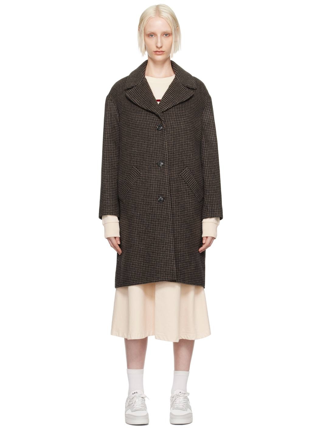 Brown Ninon Coat - 1
