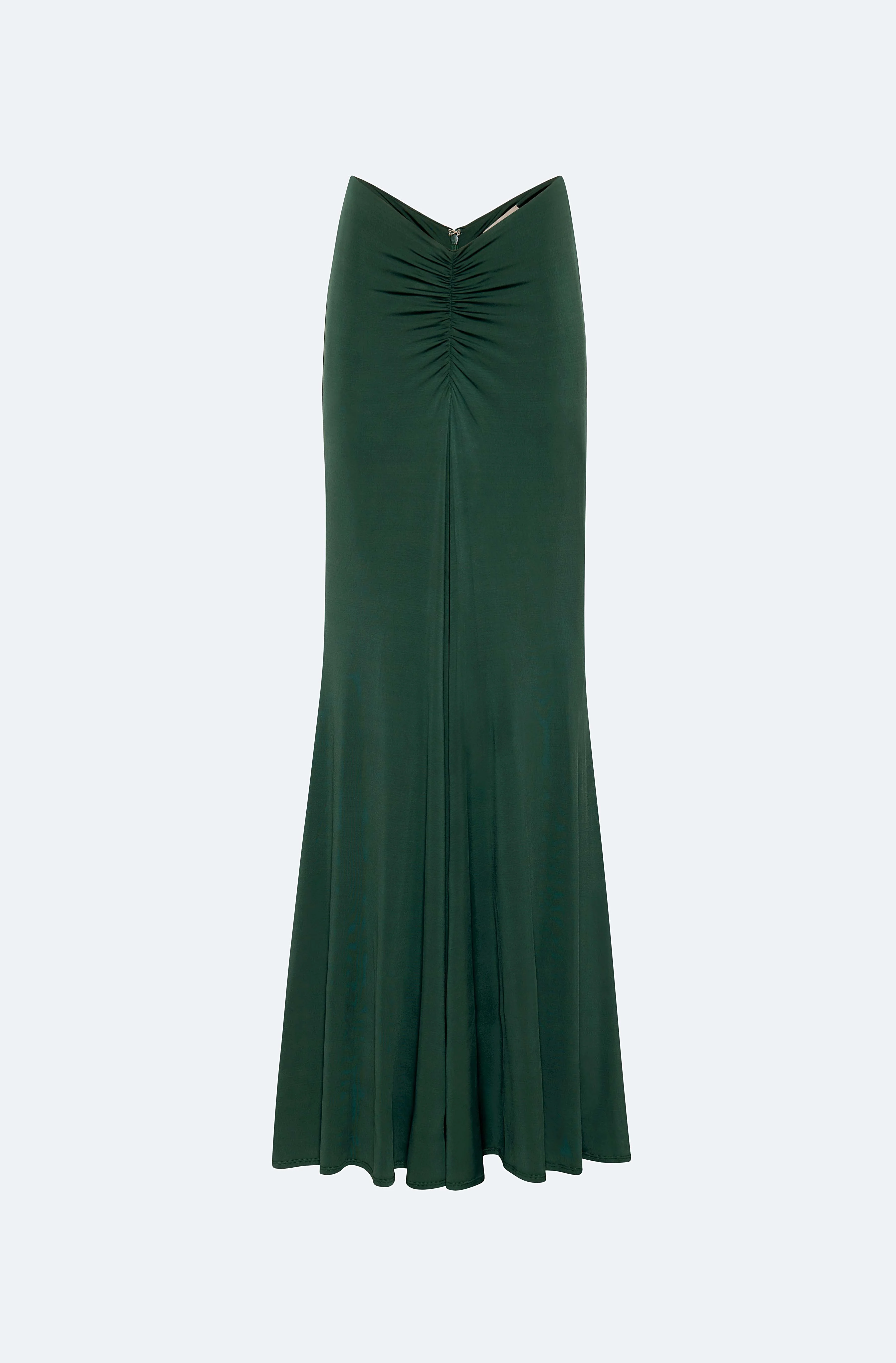 Jersey Ruched Maxi Skirt - 1