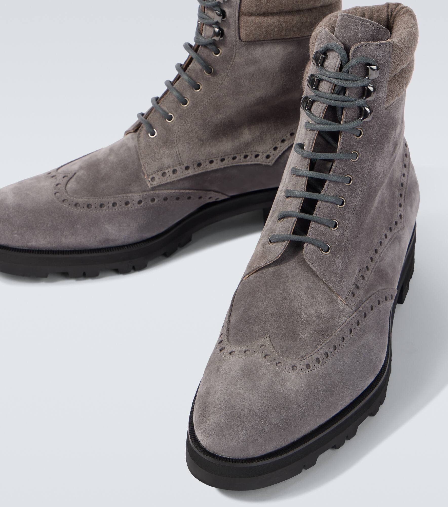 Sapele leather lace-up boots - 3