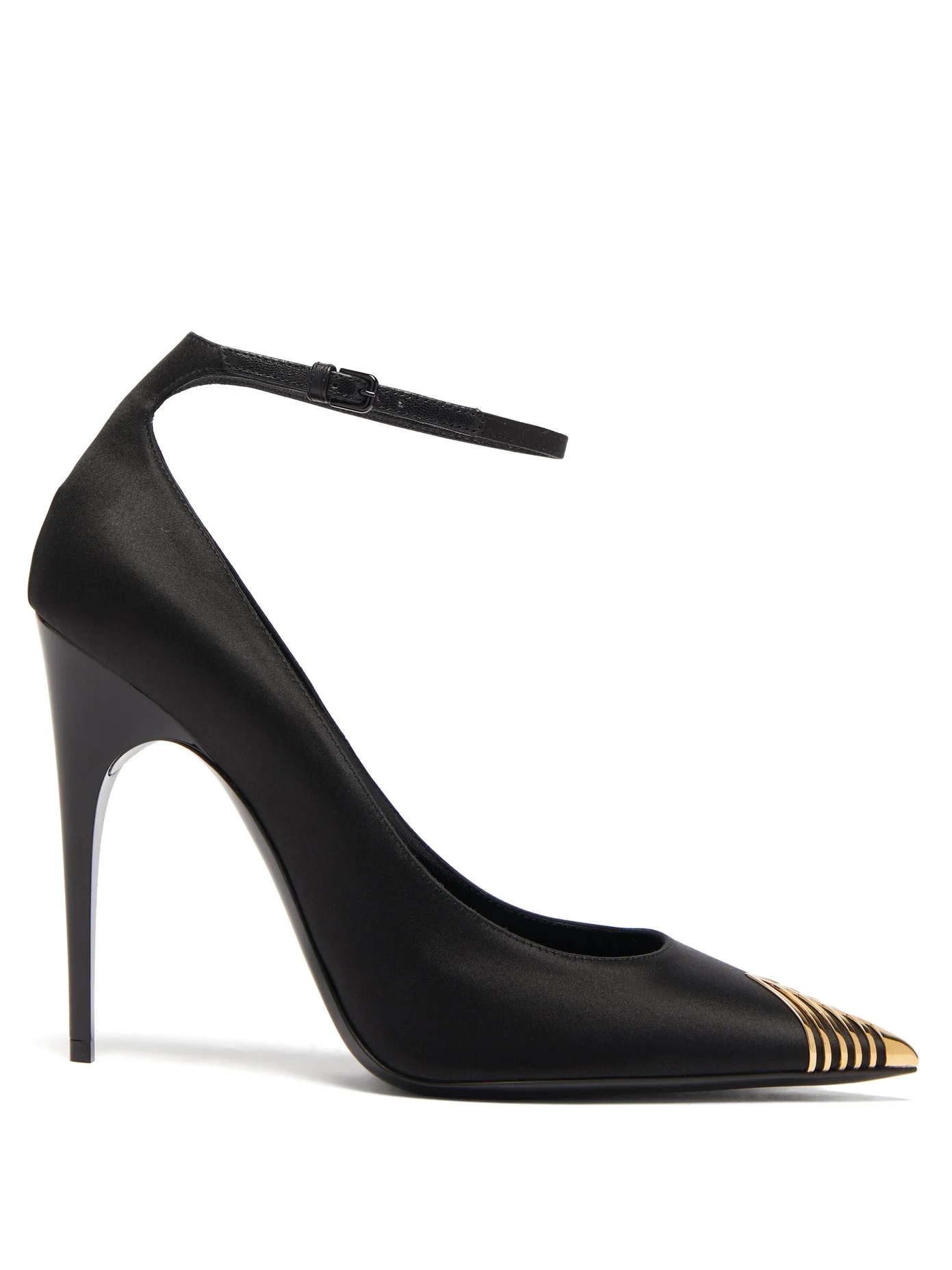 Newton metal-tip satin pumps - 1