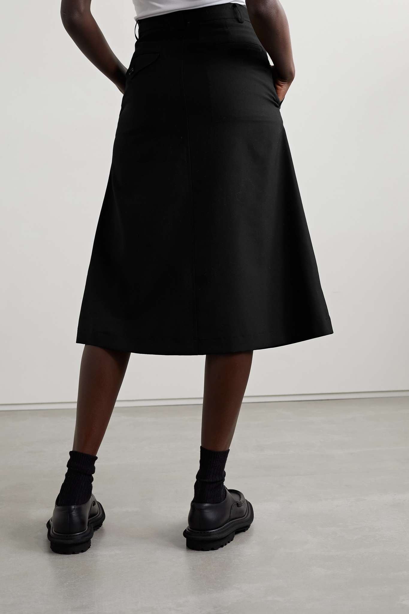 Wool midi skirt - 4