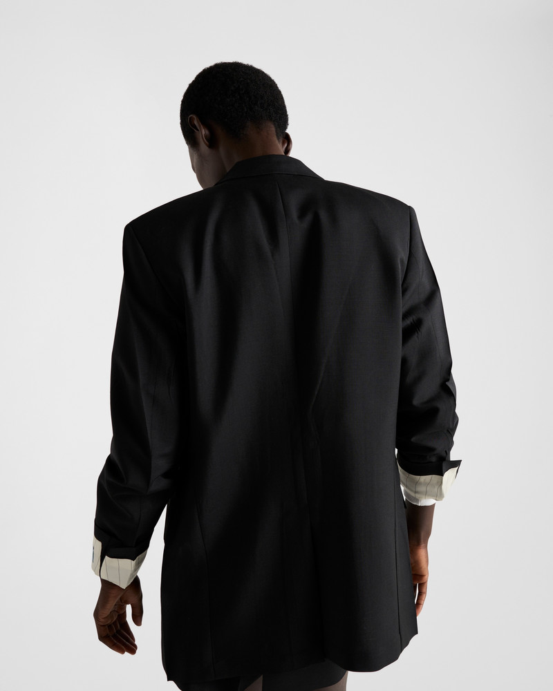Single-breasted kid mohair jacket 6