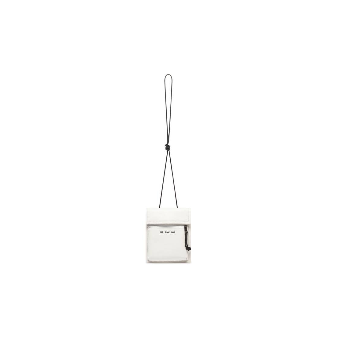 Men's Explorer Small Pouch With Strap in White - 4