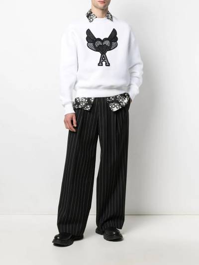 AMI Paris Ami de Coeur embroidered sweatshirt outlook