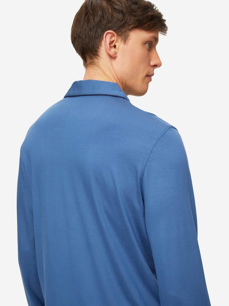 Men's Pyjamas Basel Micro Modal Stretch Storm Blue - 7