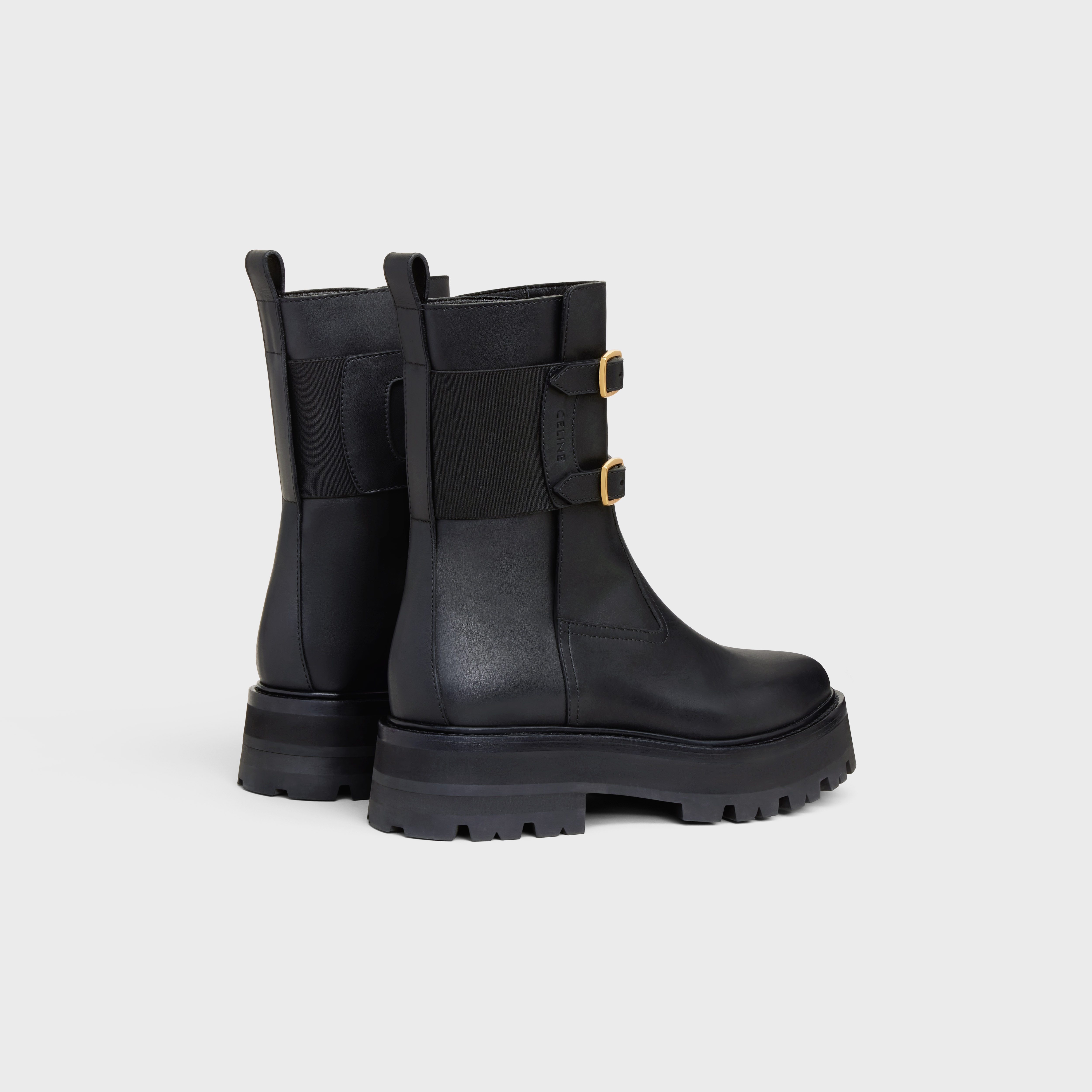 CELINE BULKY BUCKLED MEDIUM BOOT in Calfskin - 3