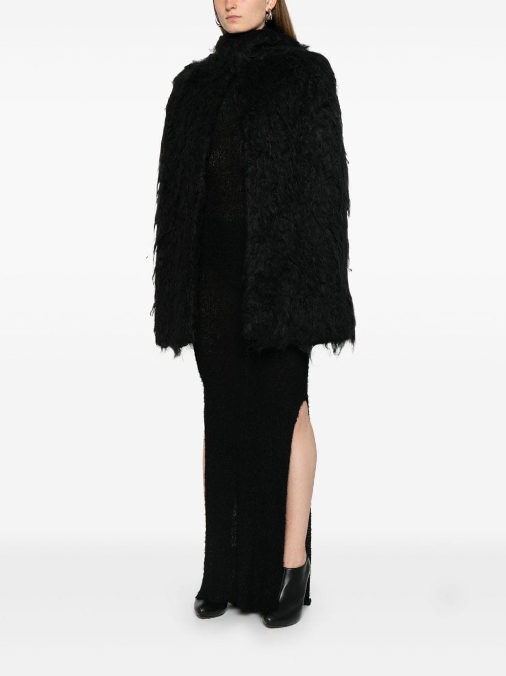 faux-fur cape - 3