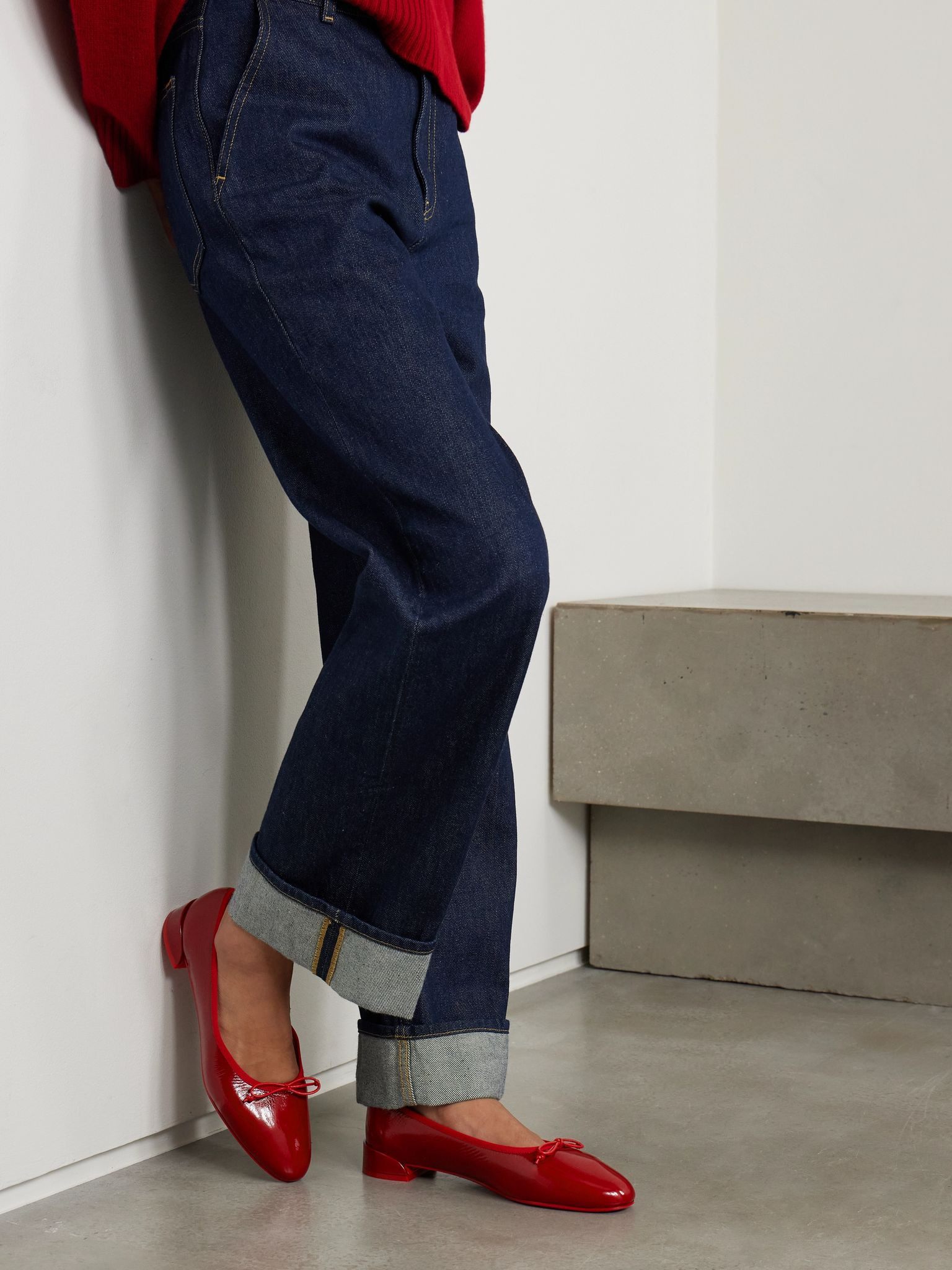 Sweetie Jane patent-leather flats Red - 2