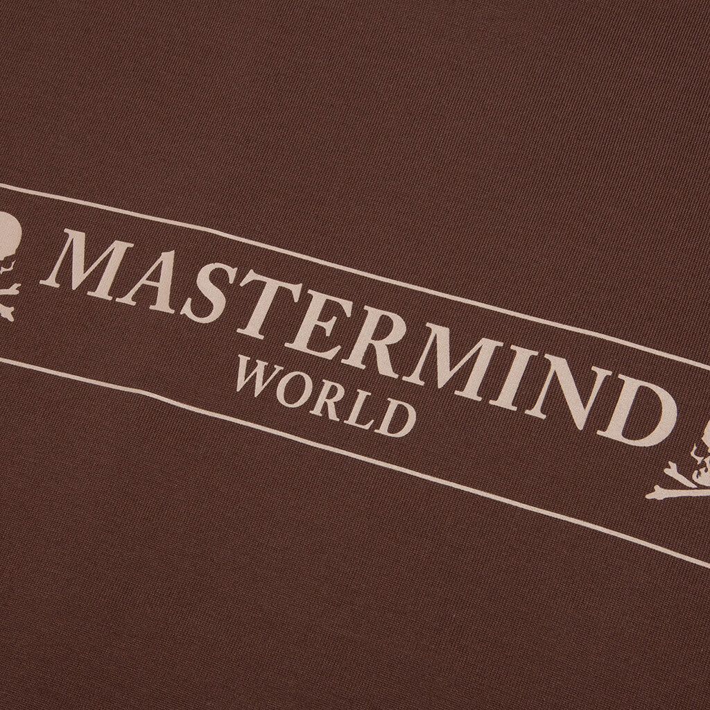 MASTERMIND WORLD BOXED LOGO S/S T-SHIRT - BROWN - 3
