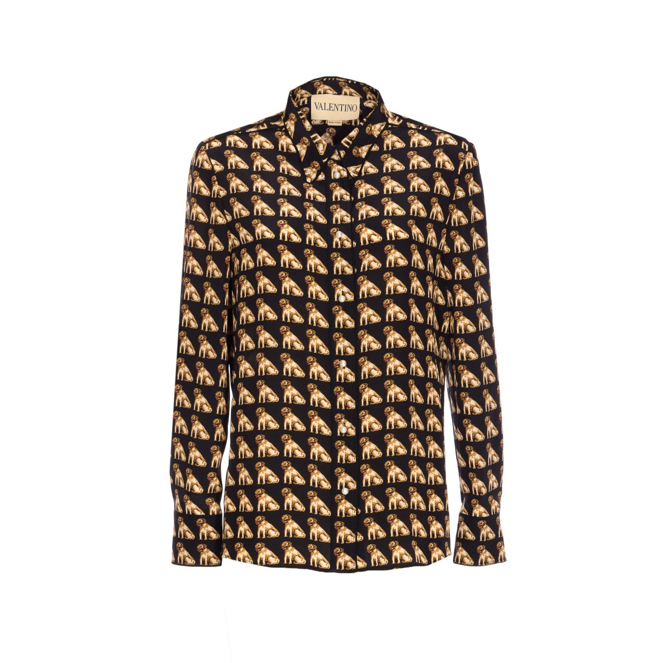 Valentino Garavani Women Crepe De Chine Petit Charles Shirt - 1