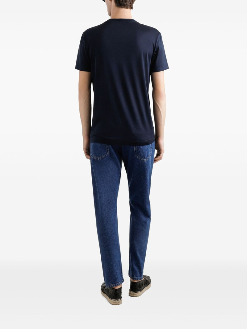 logo silk T-shirt 3