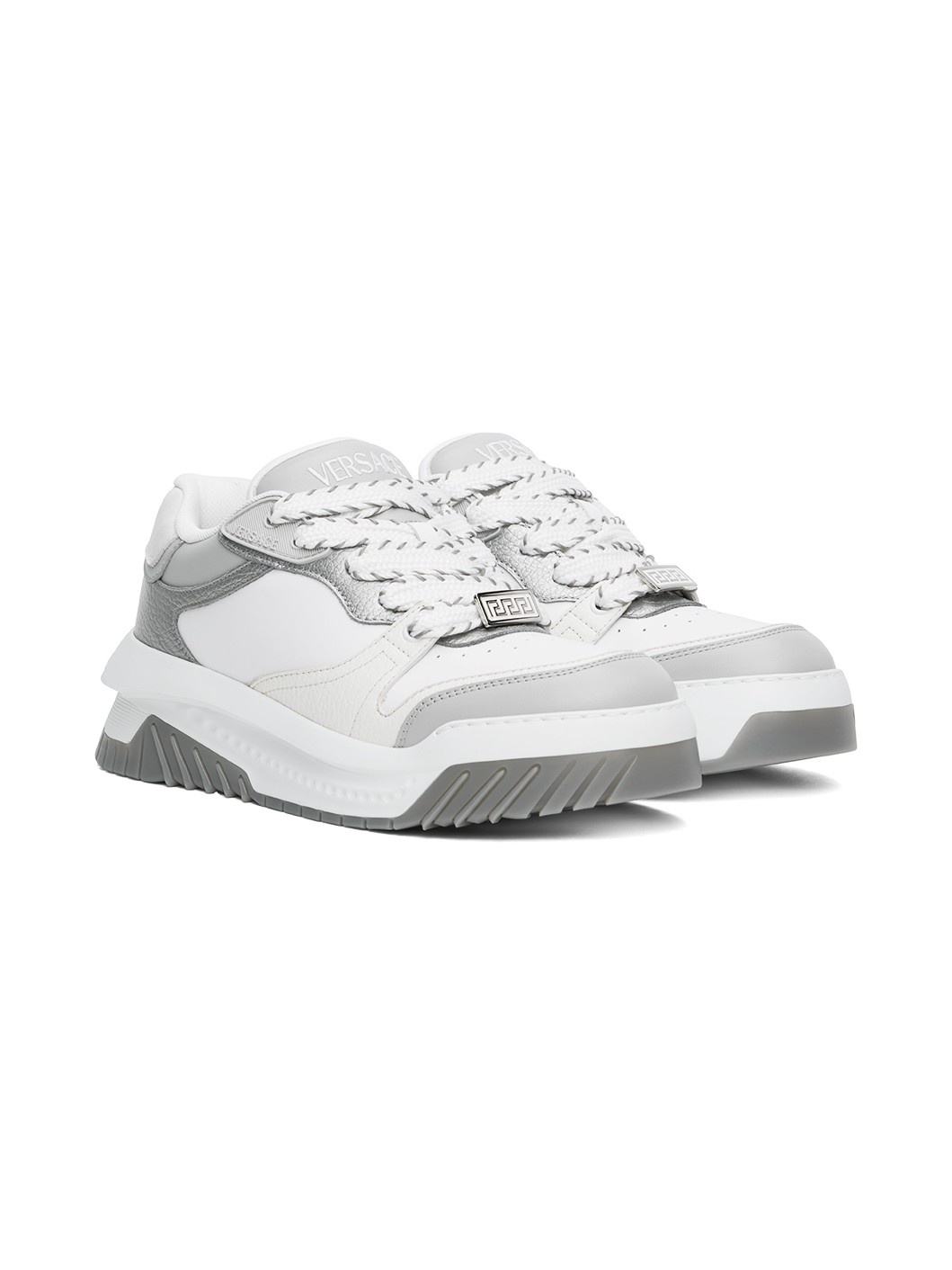 White & Gray Odissea Sneakers - 4