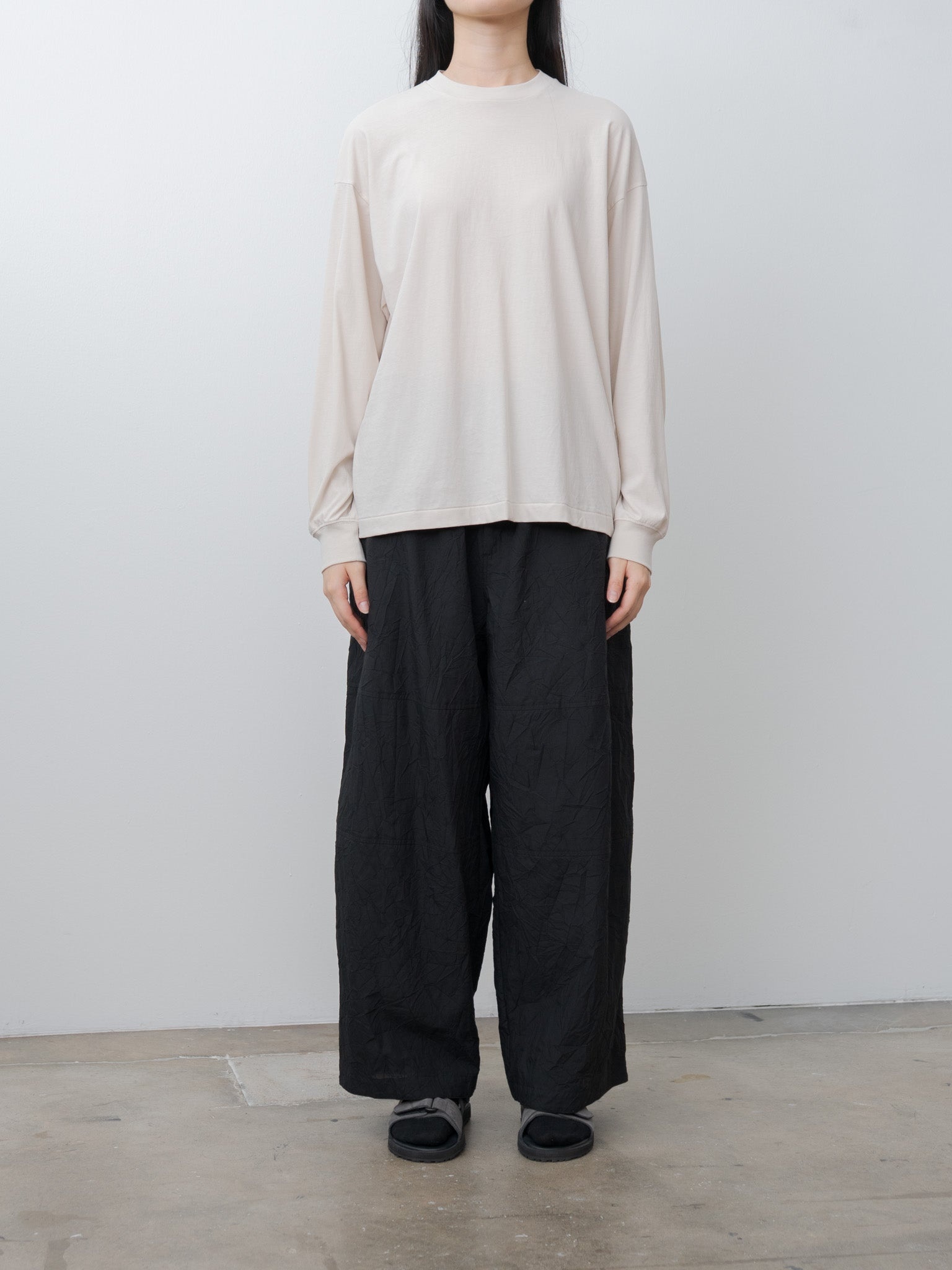 Fresca Nubuck Long Sleeve T-Shirt - Warm White - 2