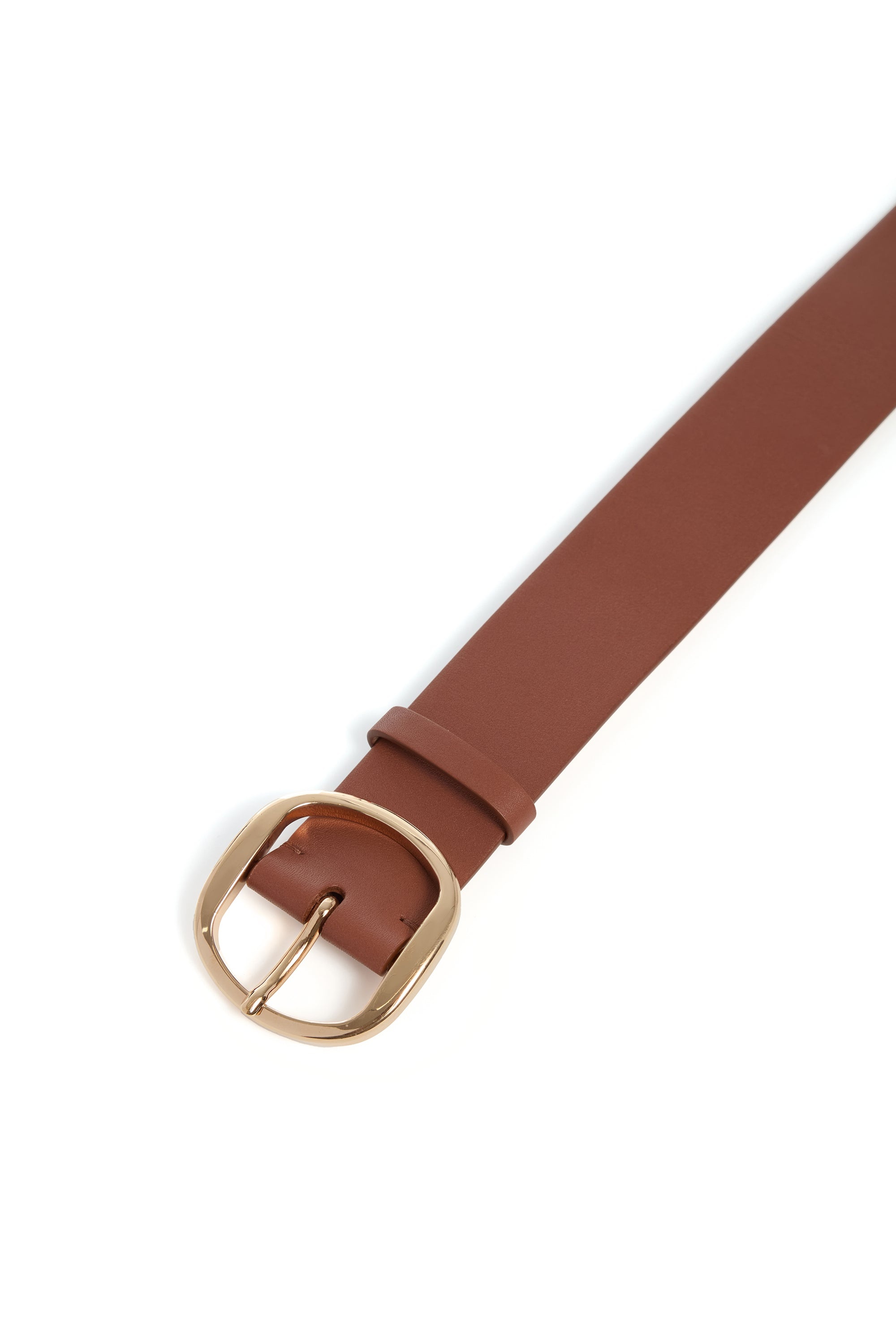 Elster Buckle Belt in Cognac Leather - 3