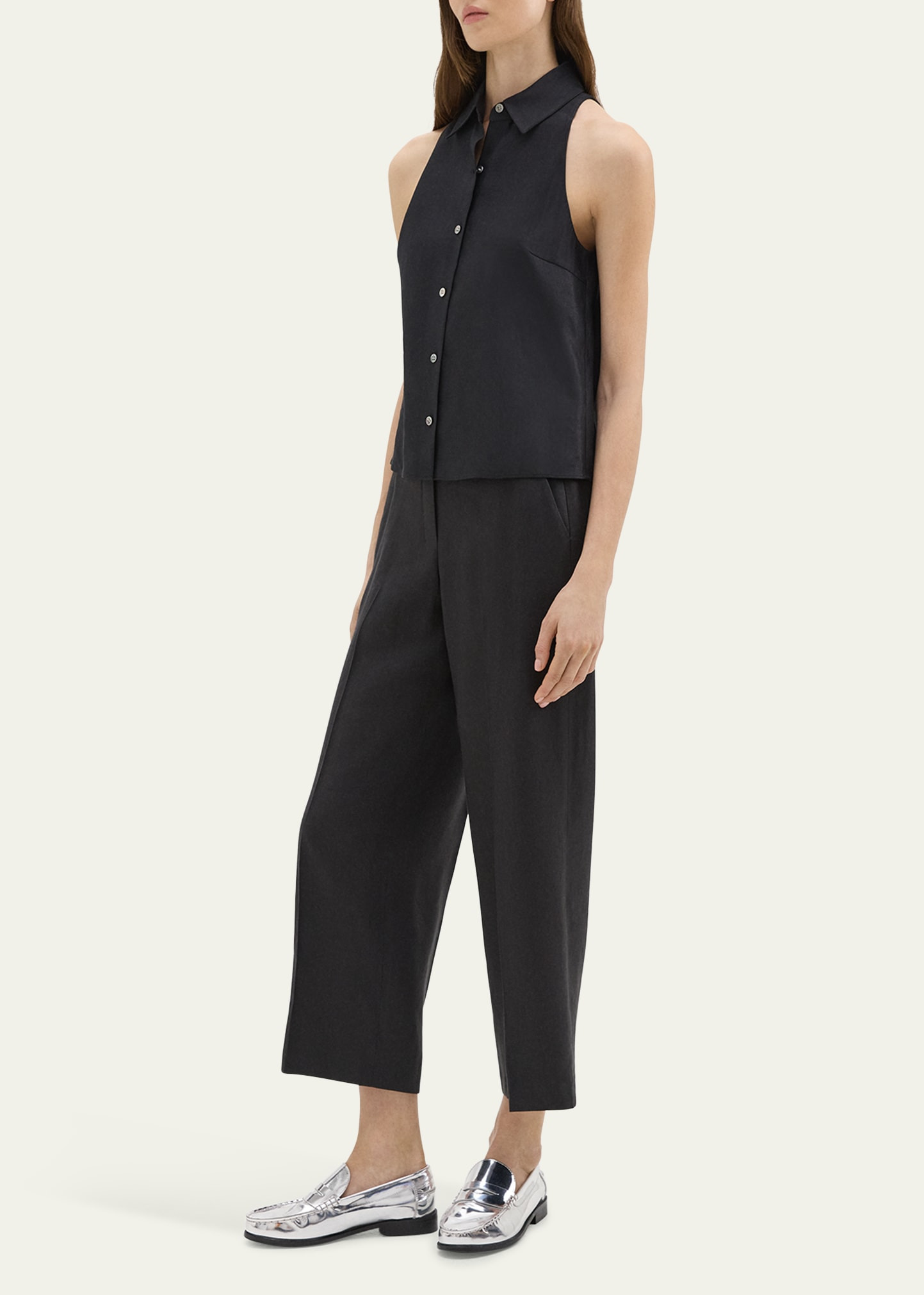 Relaxed Straight-Leg Pull-On Pants - 4
