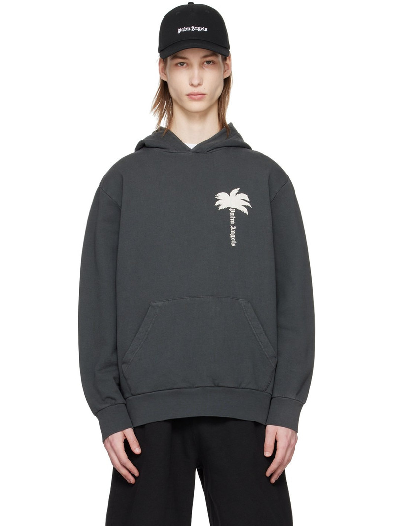 Gray 'The Palm' Hoodie - 1