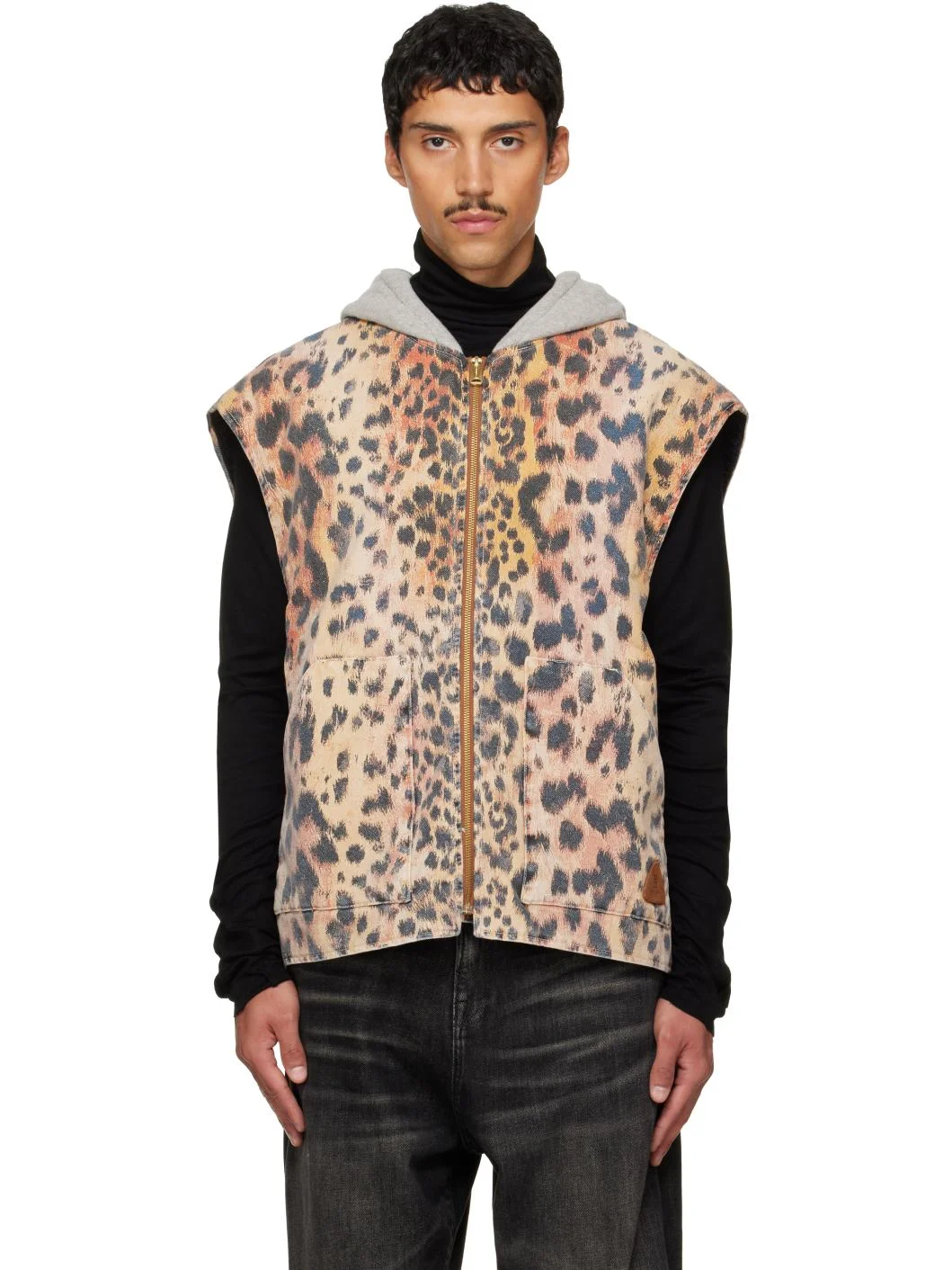 Multicolor Relaxed Workwear Vest - 1