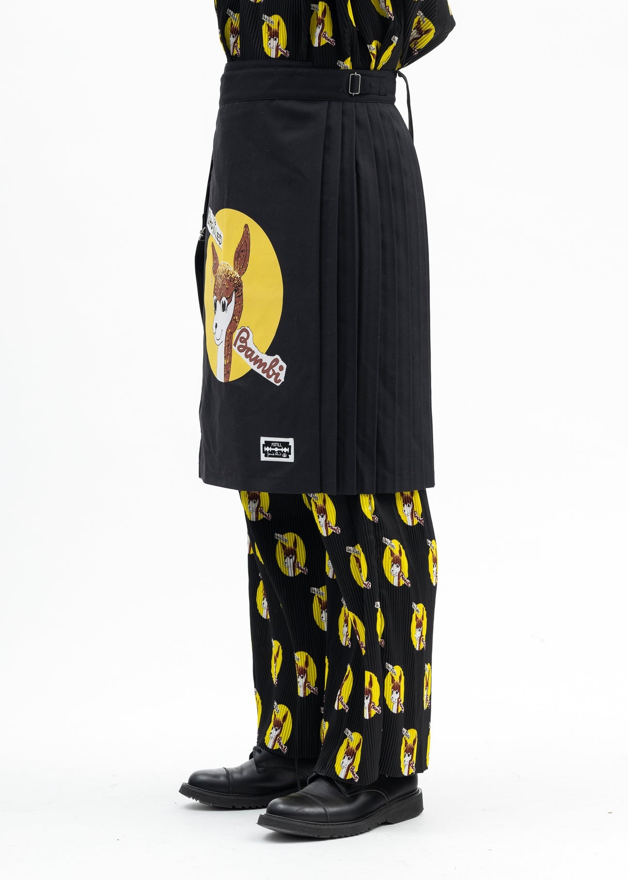 BLACK  KILT SKIRT WHO KILLED BAMBI COLLABORATION WITH JAMIE REID. - 7