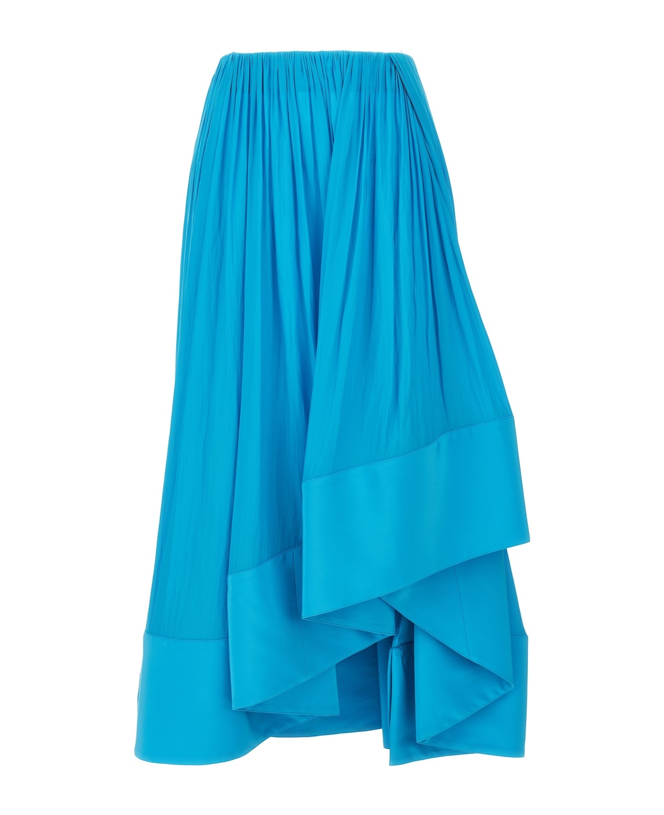 Asymmetrical Midi Skirt - 1